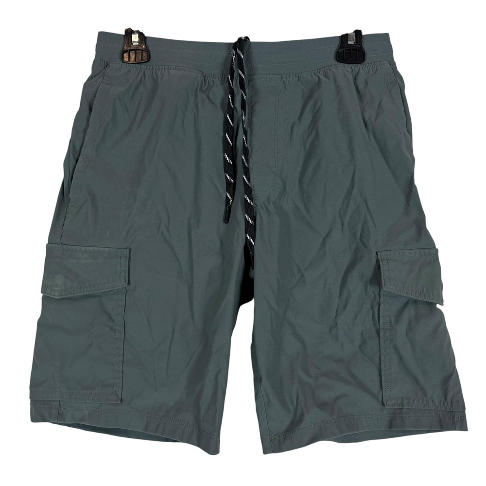 Mondetta Shorts Mens Small Gray Cargo 10 Inseam Nylon Stretch Outdoor Hiking